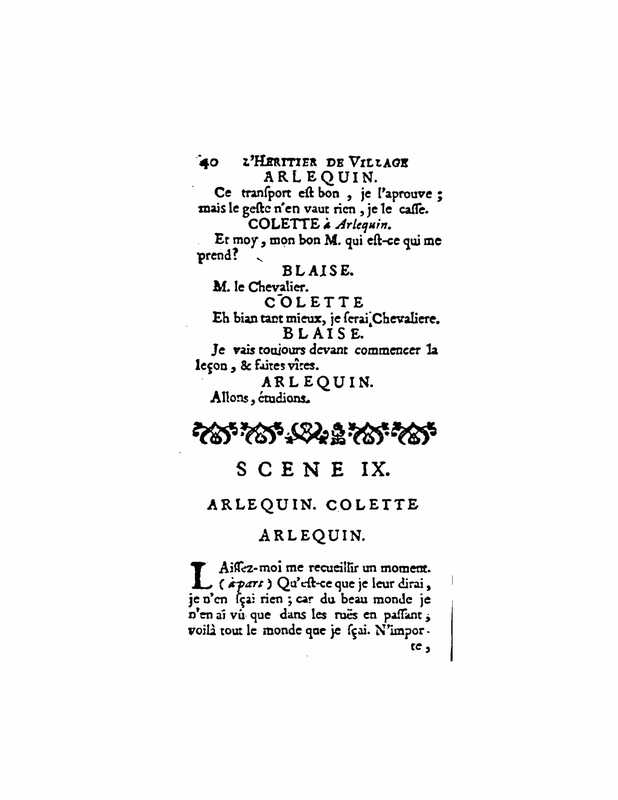 1729 : L’héritier de village