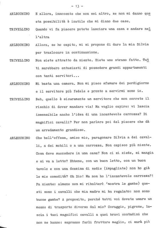 1978 : La doppia incostanza (Andrée Ruth Shammah) script
