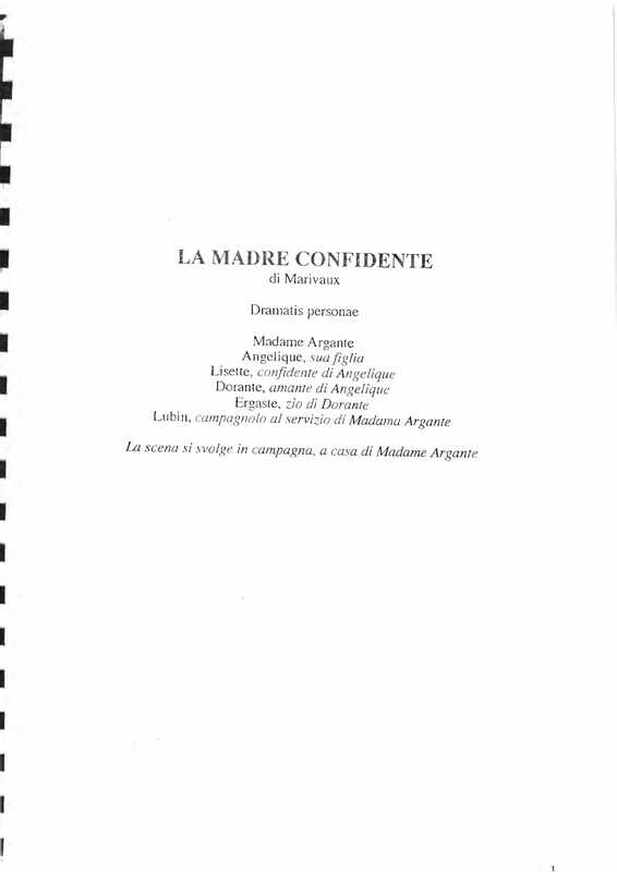 1995 : La madre confidente (Franco Però)