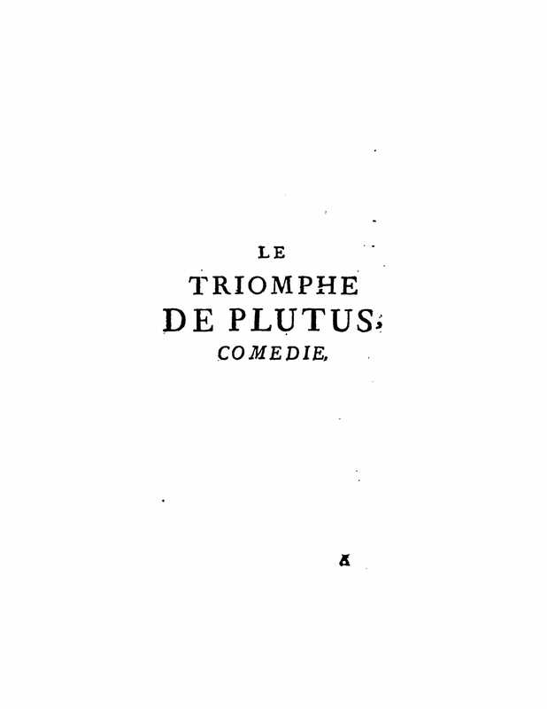 1729 : Le triomphe de Plutus
