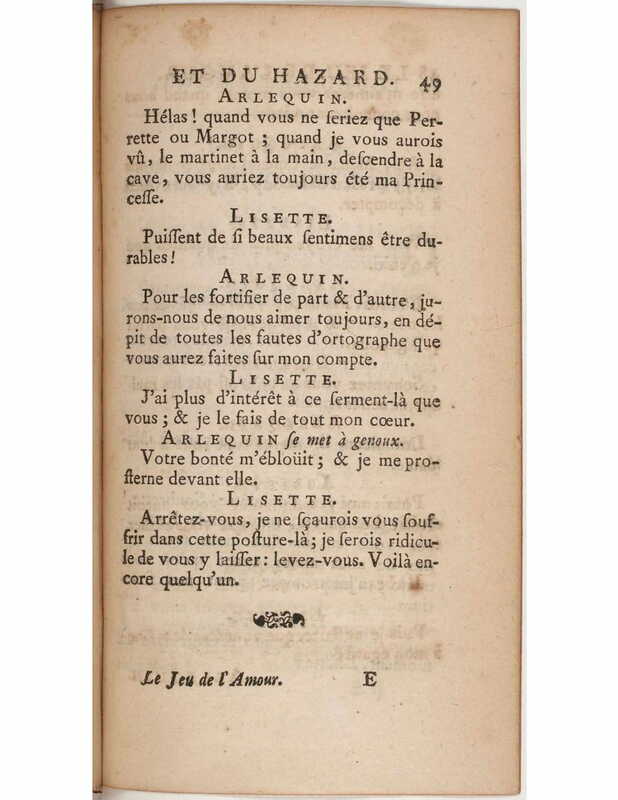 1730 : Le jeu de l’amour et du hasard