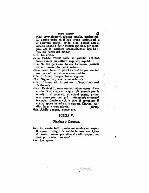1833 : Le false confidenze
