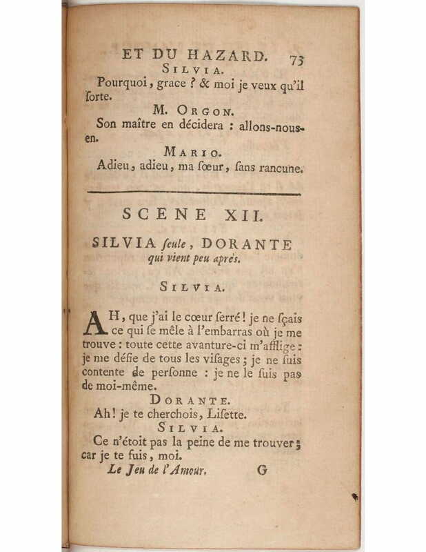 1730 : Le jeu de l’amour et du hasard