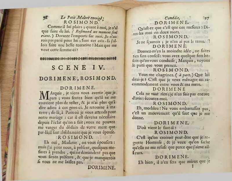 1739 : Le petit-maître corrigé