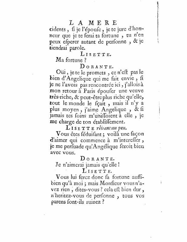 1735 : La mère confidente