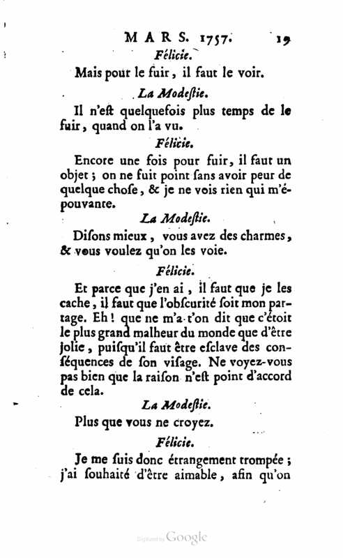 1757 : Félicie