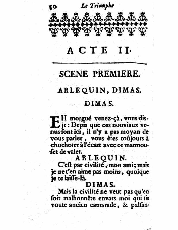 1732 : Le triomphe de l’amour