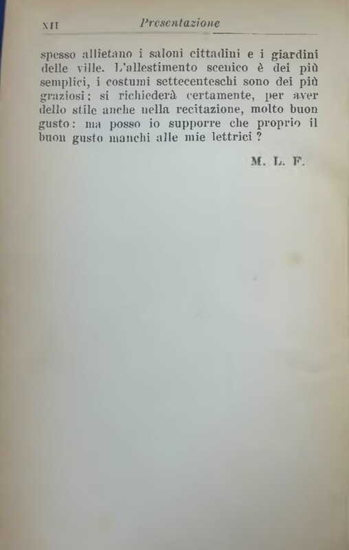 1930 : Il lascito (Maria Luisa Fanciulli)