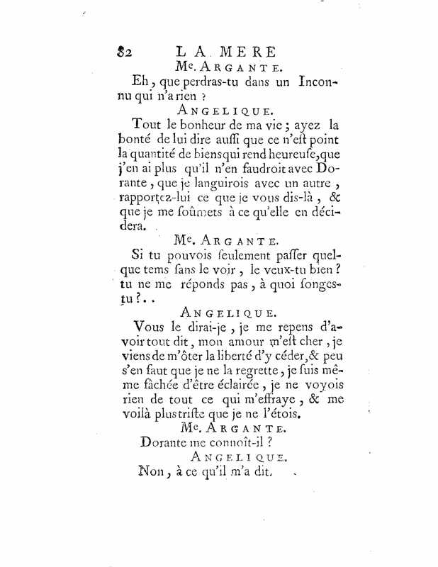 1735 : La mère confidente