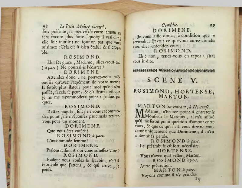1739 : Le petit-maître corrigé