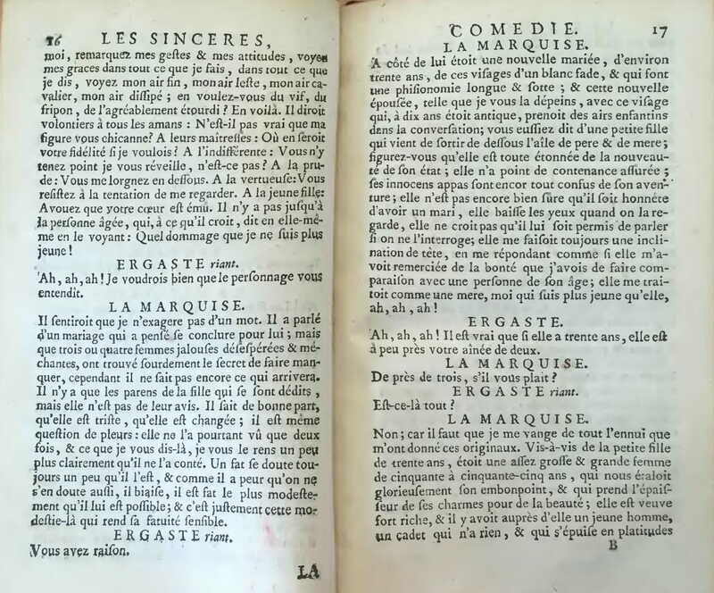 1739 : Les sincères