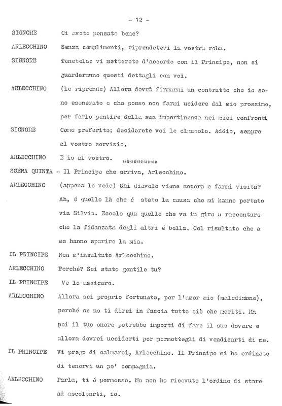 1978 : La doppia incostanza (Andrée Ruth Shammah) script