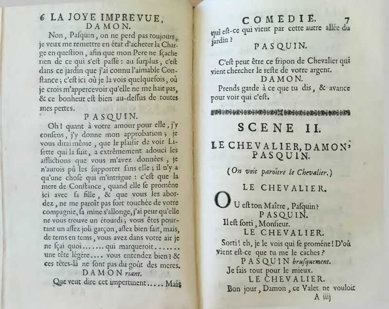 1738 : La joye imprévue