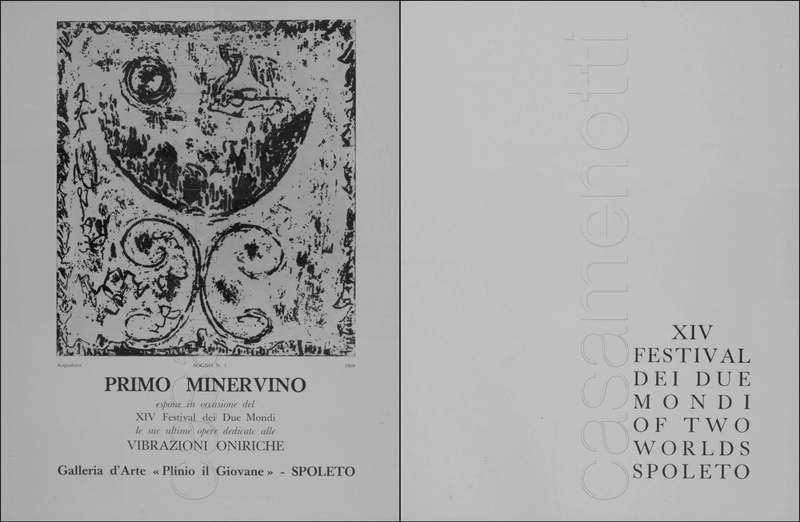 1971 : La finta serva ovvero il furbo punito, Programme du Festival de Spoleto