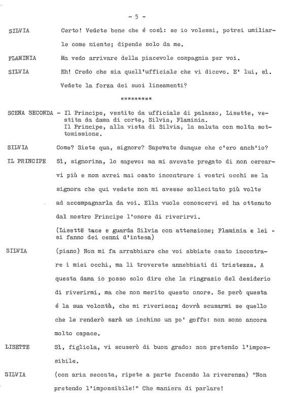 1978 : La doppia incostanza (Andrée Ruth Shammah) script