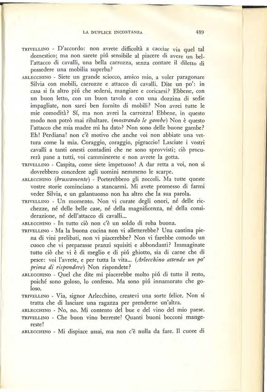 1959 : La duplice incostanza (Marcello Spaziani)