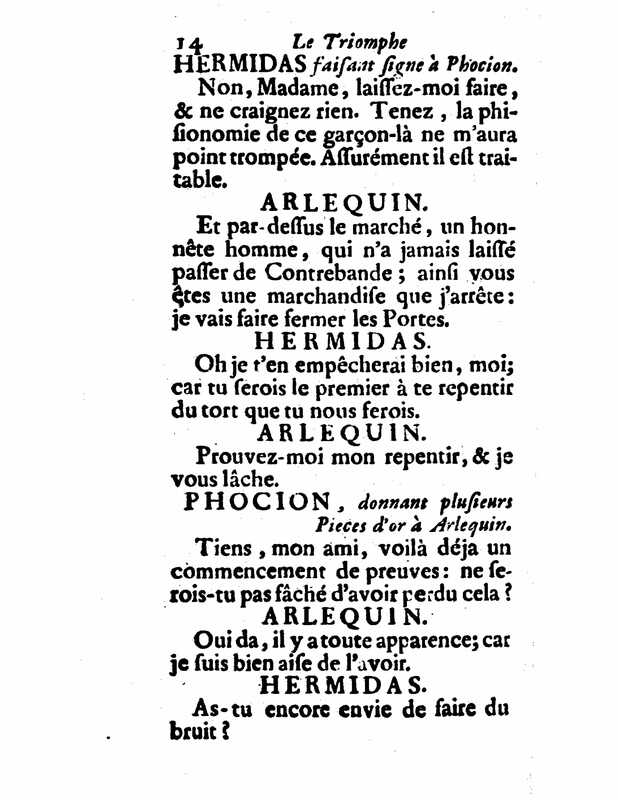 1732 : Le triomphe de l’amour