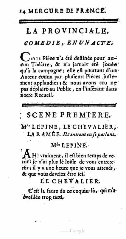 1761 : La provinciale
