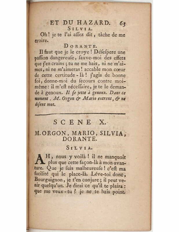 1730 : Le jeu de l’amour et du hasard
