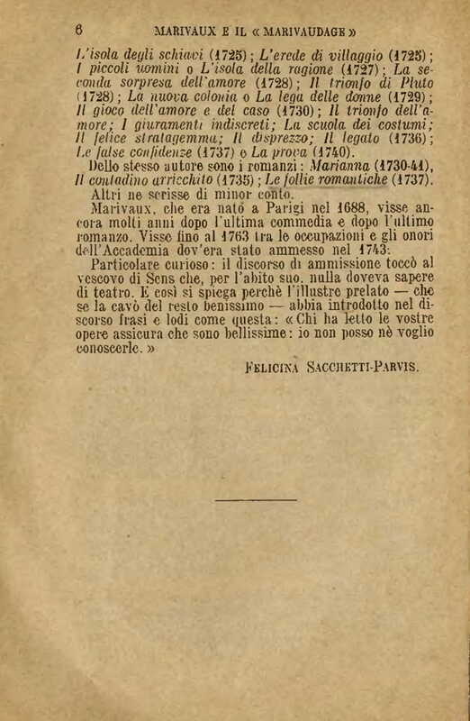 1907 : Il legato (Felicina Sacchetti Parvis)