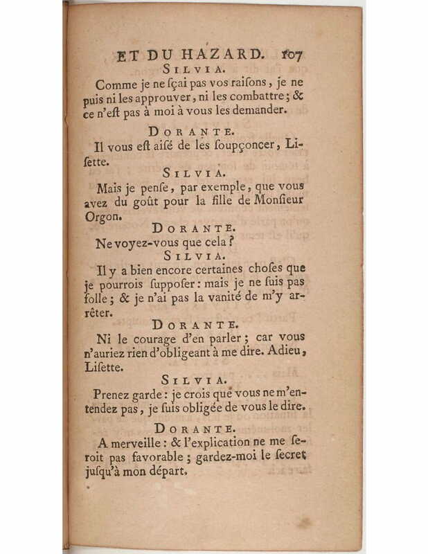 1730 : Le jeu de l’amour et du hasard