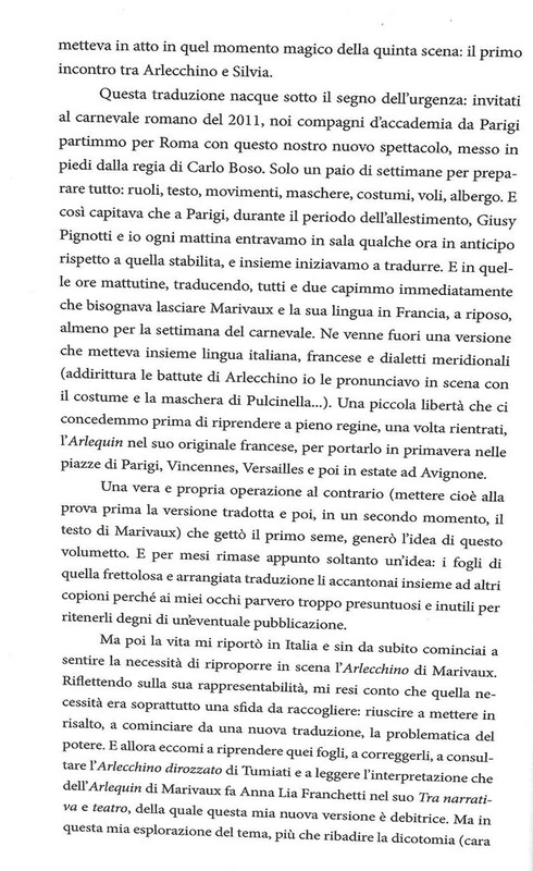 2016 : Arlecchino trasformato dall’amore (Antonio Carnevale) volume