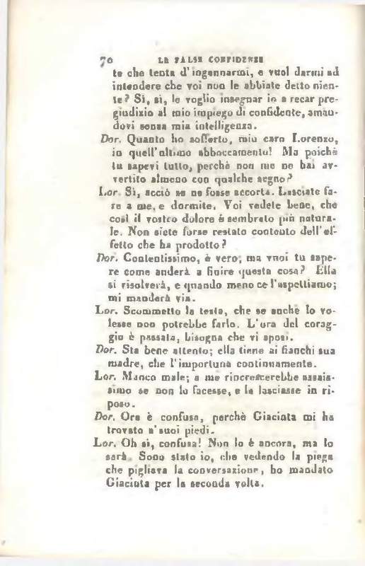 1829 : Le false confidenze [Salvatore Fabbrichesi, 1816]
