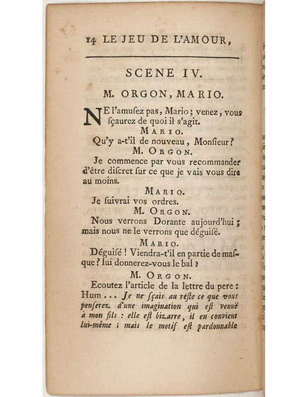 1730 : Le jeu de l’amour et du hasard