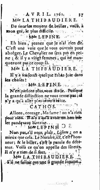 1761 : La provinciale
