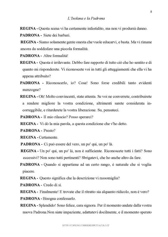 2016 [?] : L’isola degli schiavi [Traduction anonyme]