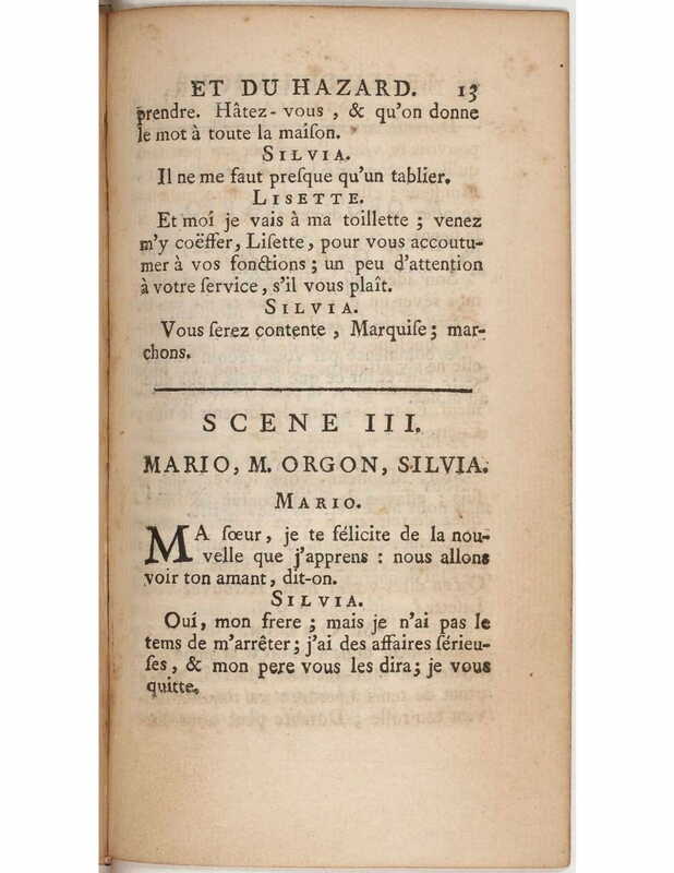 1730 : Le jeu de l’amour et du hasard