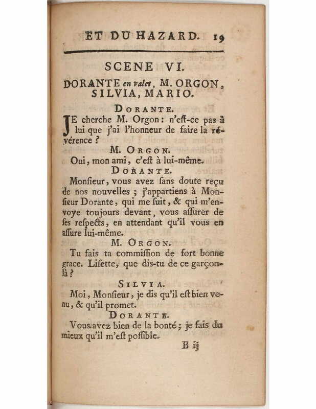 1730 : Le jeu de l’amour et du hasard