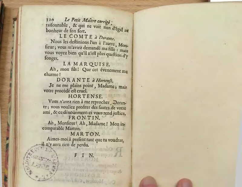 1739 : Le petit-maître corrigé
