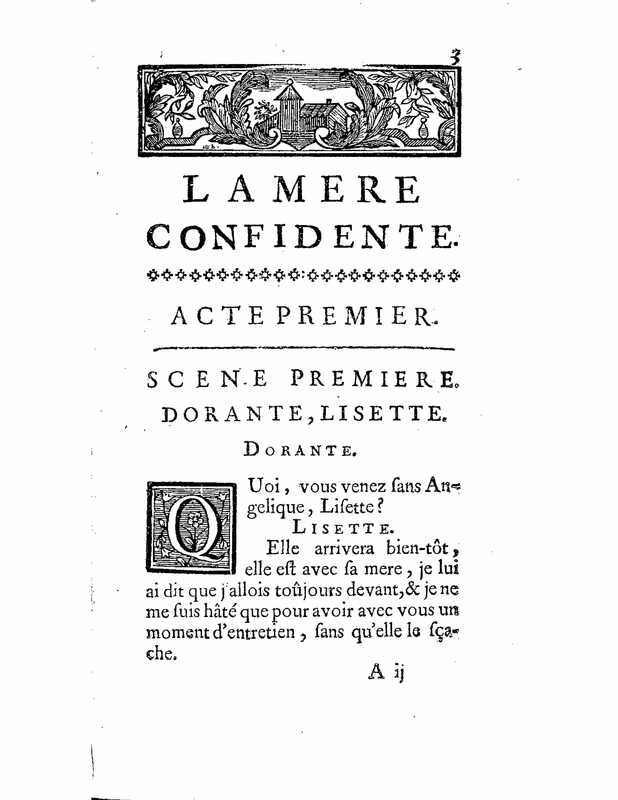 1735 : La mère confidente