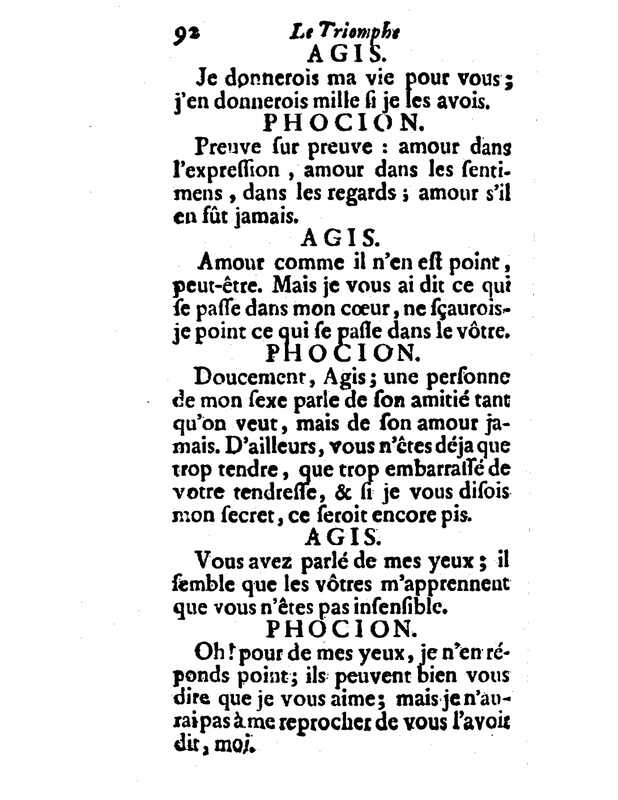 1732 : Le triomphe de l’amour