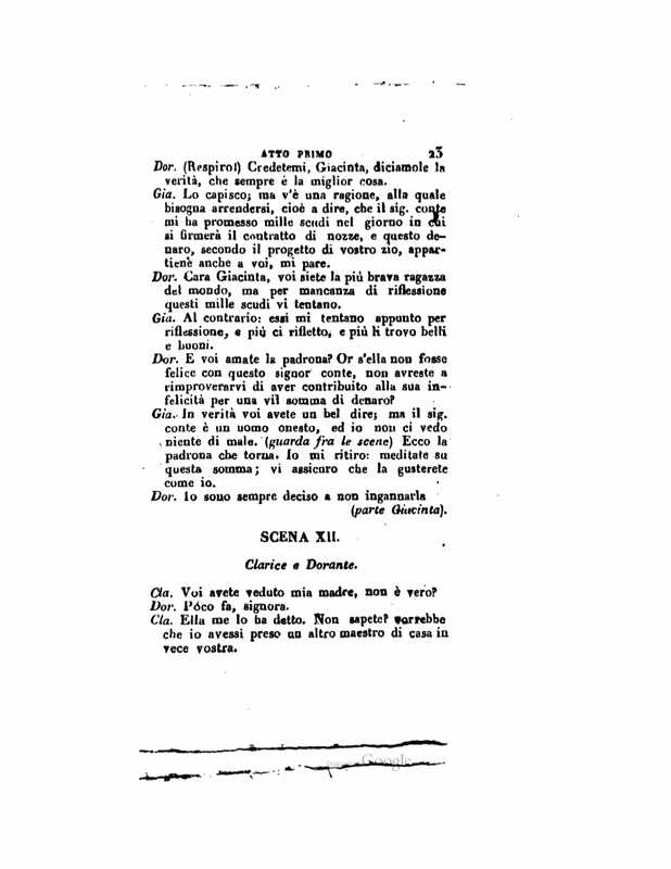 1833 : Le false confidenze