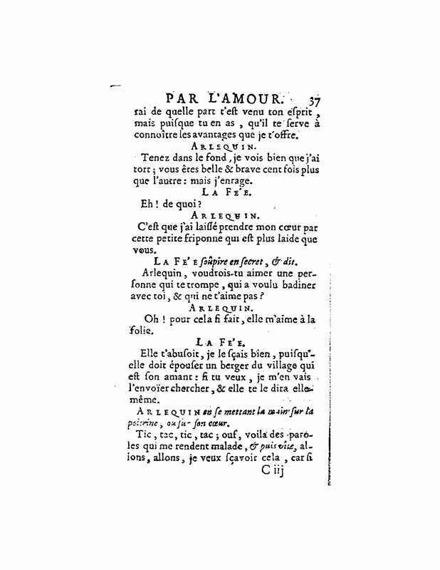 1723 : Arlequin poli par l’amour