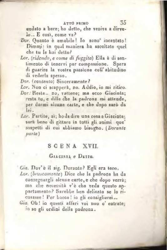 1829 : Le false confidenze [Salvatore Fabbrichesi, 1816]
