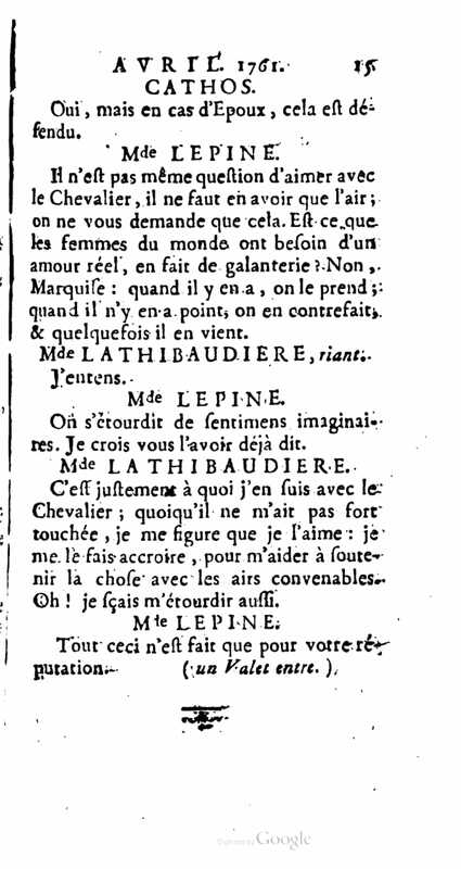 1761 : La provinciale