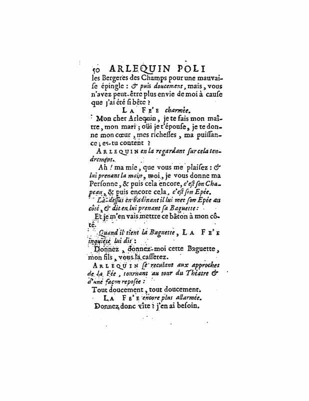 1723 : Arlequin poli par l’amour