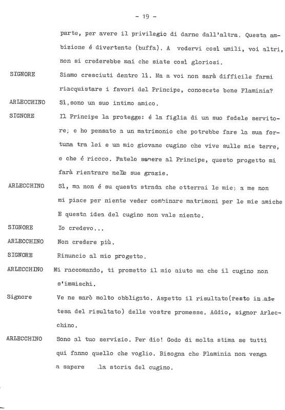 1978 : La doppia incostanza (Andrée Ruth Shammah) script
