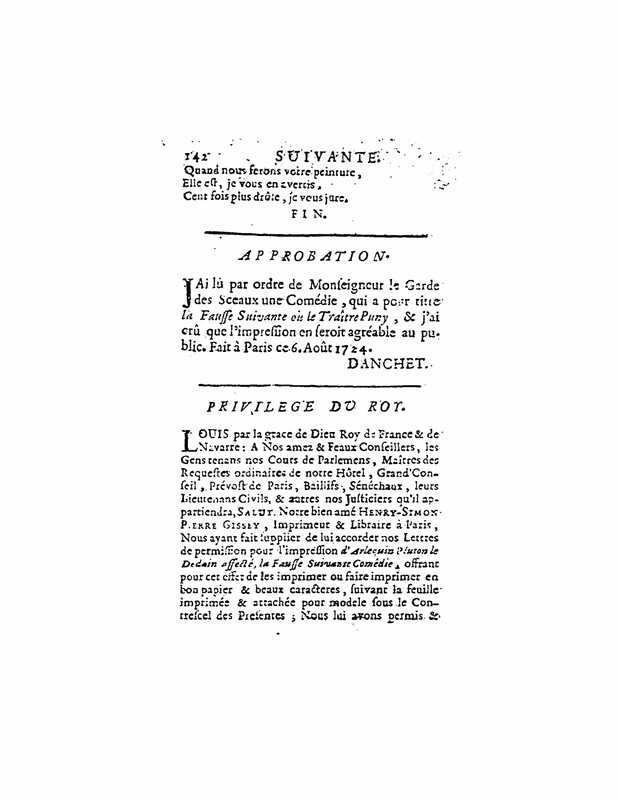 1729 : La fausse suivante