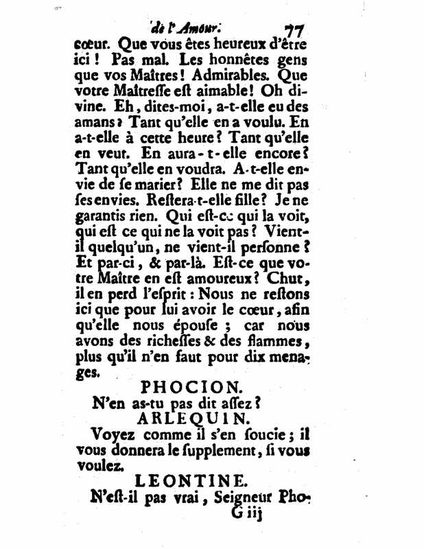 1732 : Le triomphe de l’amour