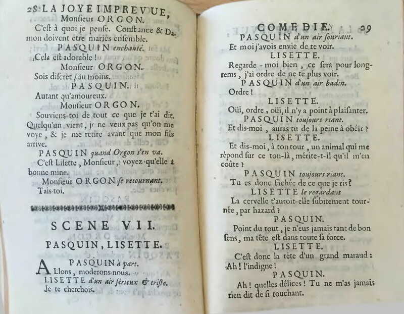 1738 : La joye imprévue