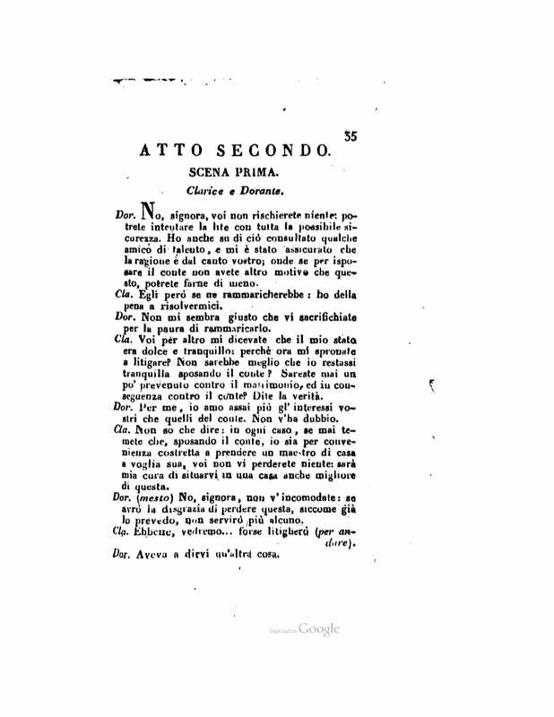 1833 : Le false confidenze