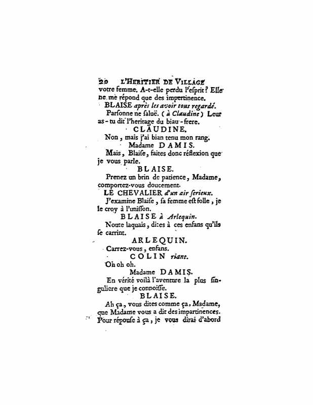 1729 : L’héritier de village