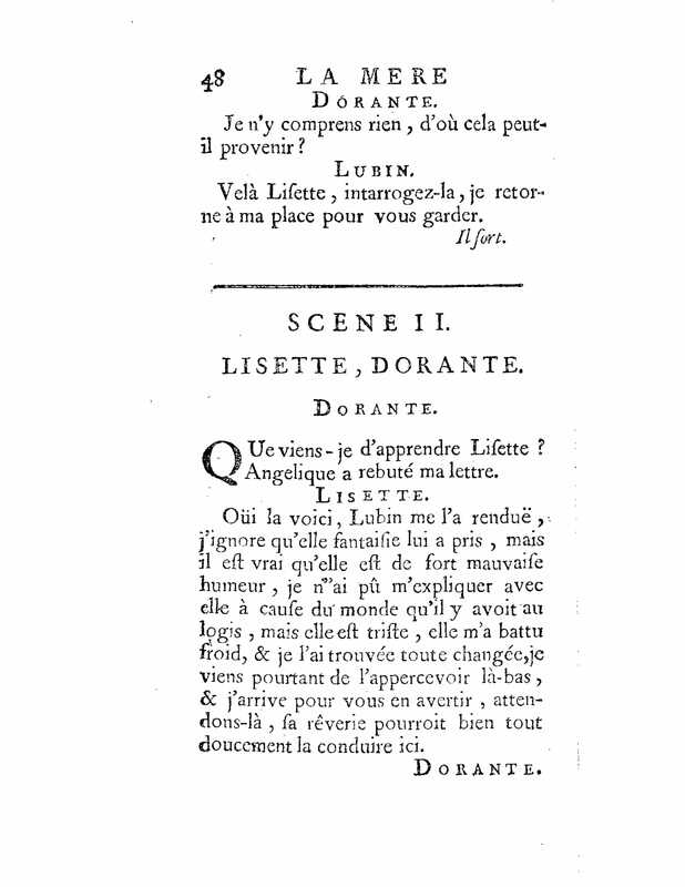 1735 : La mère confidente