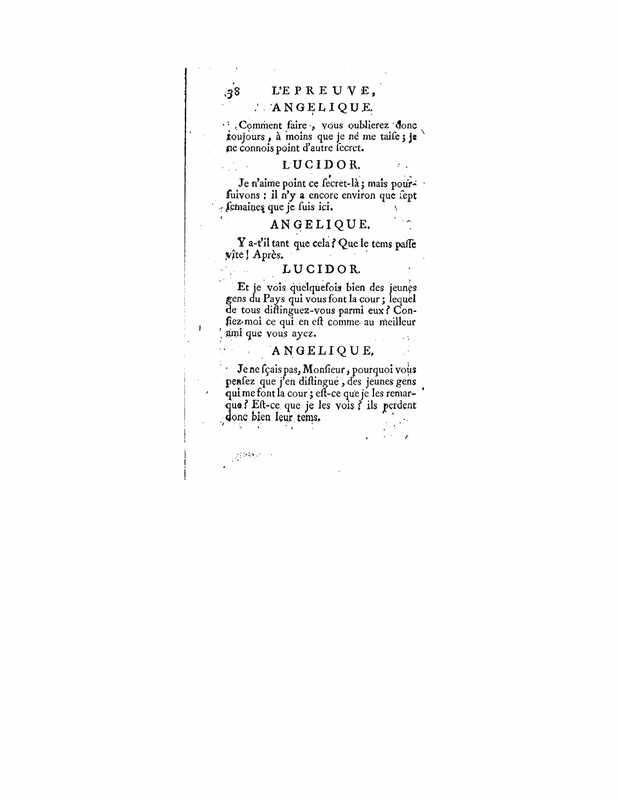 1740 : L’épreuve