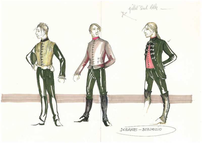 2012 : Il gioco dell’amore e del caso, (Piero Maccarinelli) costumes (maquettes)