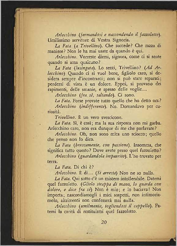 1944 : Arlecchino dirozzato dall’amore (Corrado Tumiati)